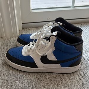 Nike Black and Blue Sneakers